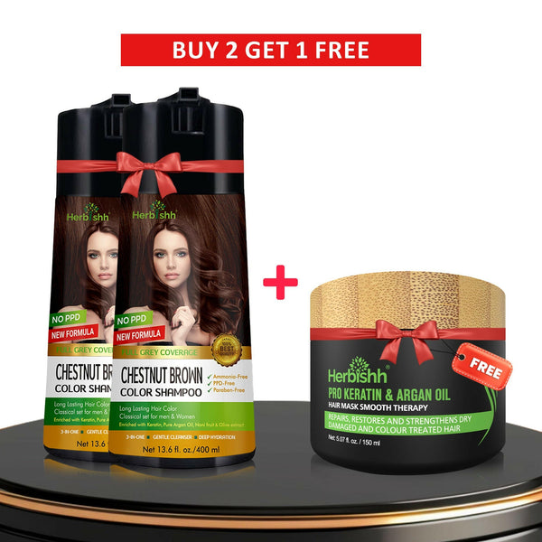 Buy 2 PPD Free Color Shampoos Get 1 Free Hair Mask