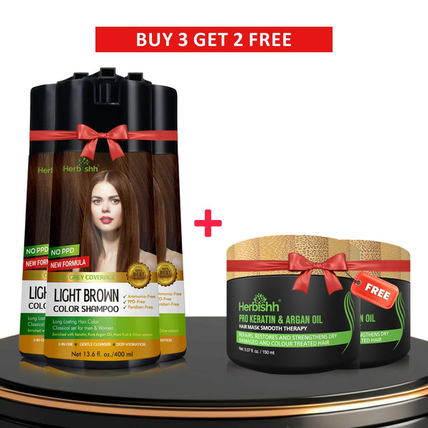 Buy 3 PPD Free Color Shampoos Get 2 Free Hair Mask
