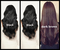 black and dark brown Coconut Hair Color Shampoo