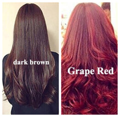 Coconut Hair Color Shampoo grape red