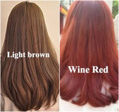 Coconut Hair Color Shampoo wine red